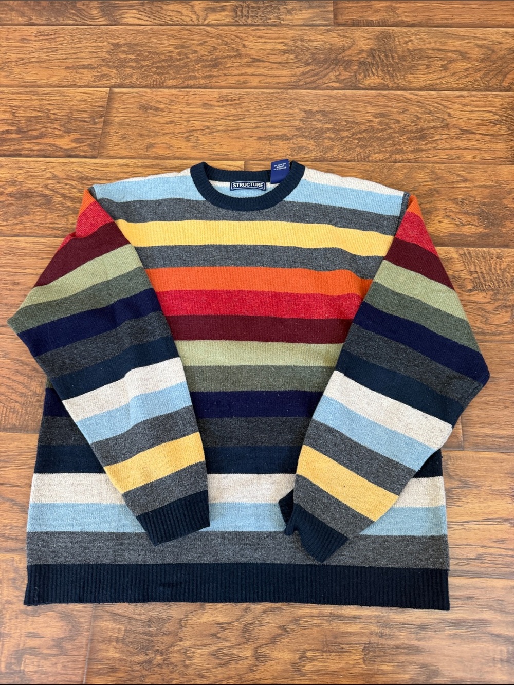 Vintage Structure stipe sweater
